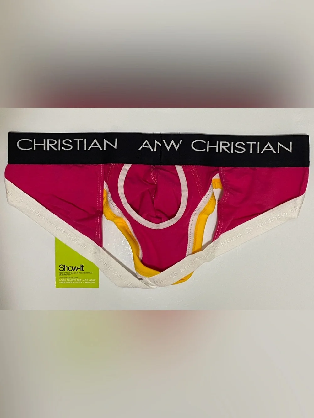 NWT! Andrew Christian FlashLift Pro Jock w/Show-It Tech MED Fuchsia